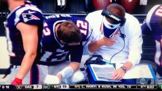 Tom Brady cries on the sideline!!!