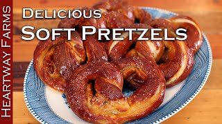 How to Make Auntie Anne's Soft Pretzels | Super Bowl Snacks | Recipes | Prepping | Heartway Farms screenshot 5