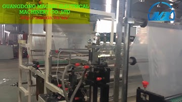 Double Layer Double Line heat sealing cold cutting Flat Bag Making Machine Best selling 2017
