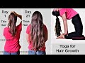 See i turned my Thin Hair to Thick Hair in 20 Days | Yoga for Hair Growth & Long Hair, Stop Hairfall