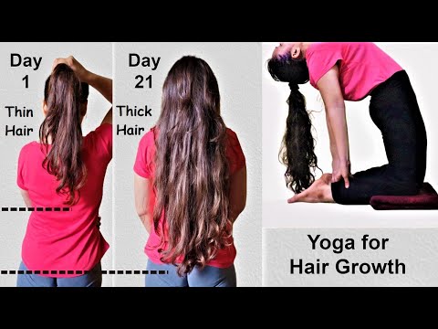 See I Turned My Thin Hair To Thick Hair In 20 Days | Yoga For Hair Growth U0026 Long Hair, Stop Hairfall