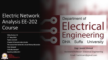 Electric Network Analysis ENA Video lecture 12, DHA suffa university