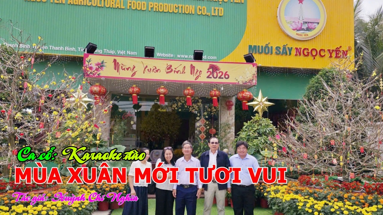 Ca cổ: MÙA XUÂN MỚI TƯƠI VUI (Karaoke đào) | Tác giả: Huỳnh Chí Nghĩa