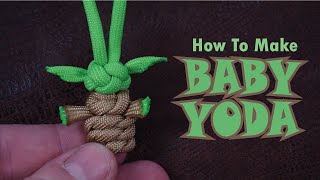 Make a BABY YODA Paracord Keychain / Zipper Pull based on The Mandalorian