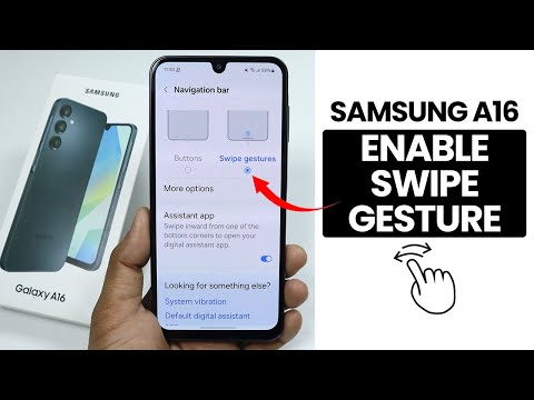 Enable Swipe Gesture In Samsung A16 - Swipe Gesture Settings