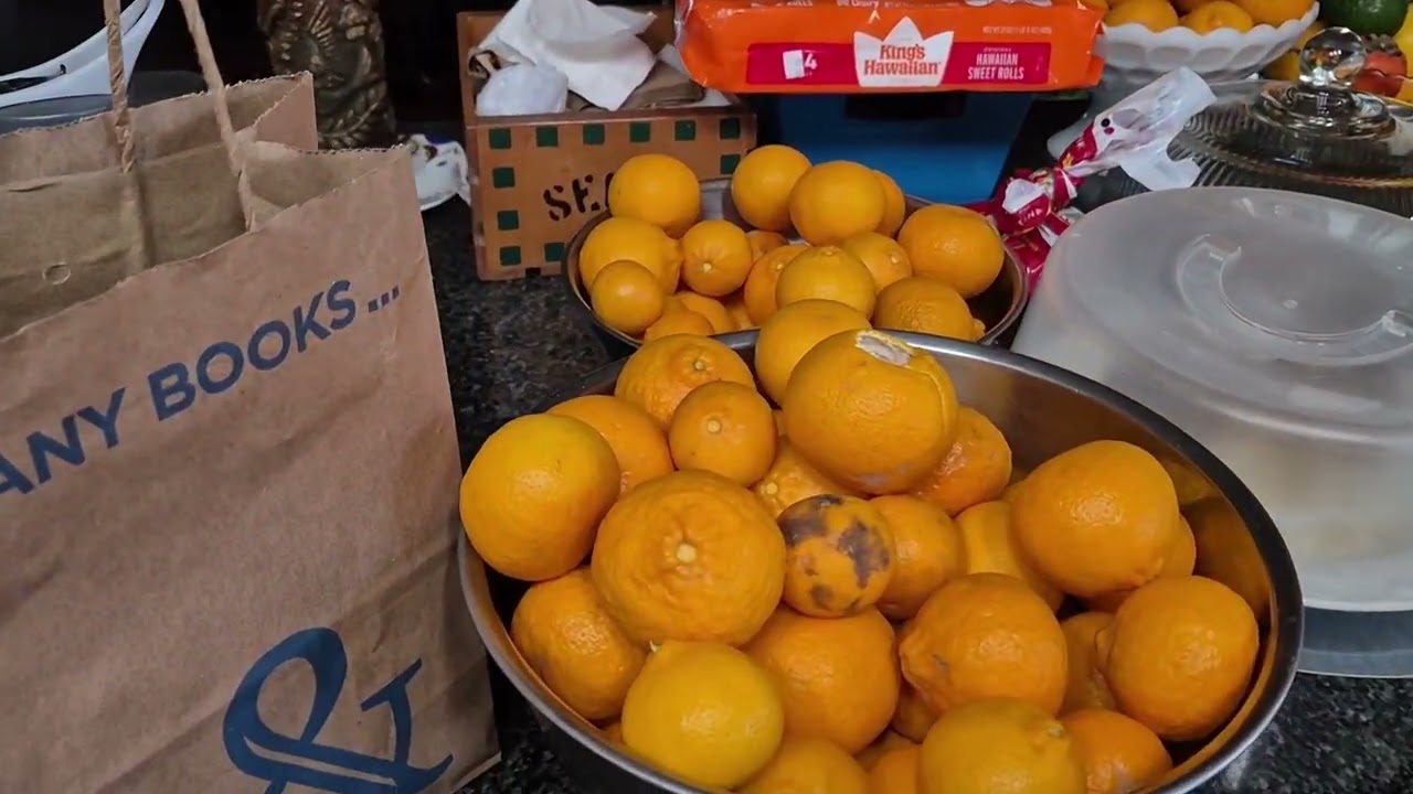 Harvested d last of my mandarines.