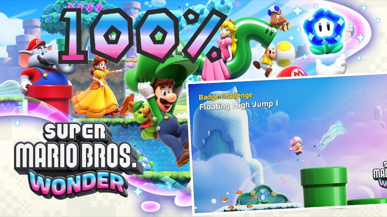 Badge Challenge - Floating High Jump I - Super Mario Bros. Wonder 100% Walkthrough