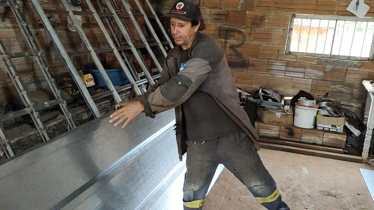 Como fazer portão de chapa almofada simples e fácil