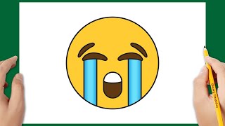 Como Desenhar Um Emoji Chorando