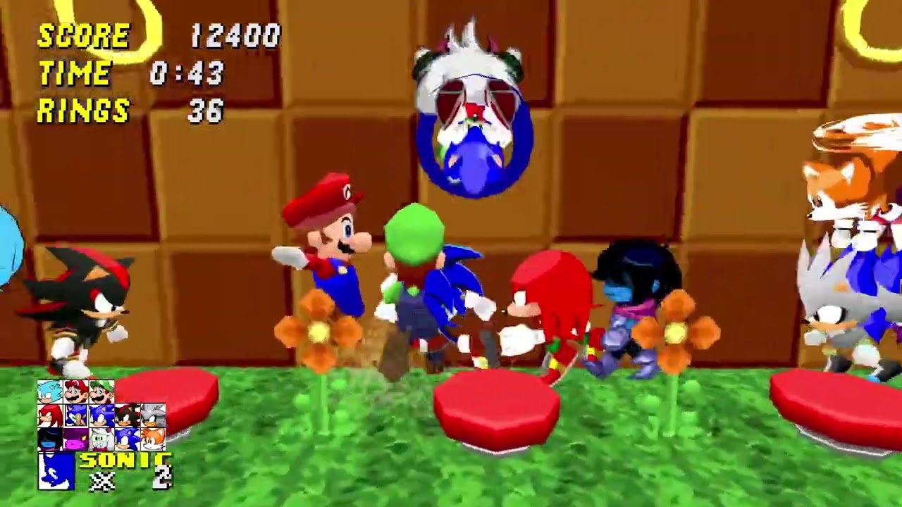 me and the boys on our way to beat up robotnik 2: 3D EDITION