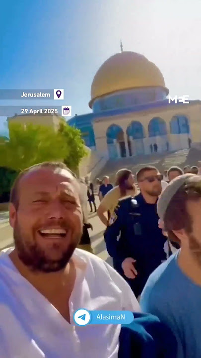 Israeli settlers sing at Dome of the Rock after storming Al-Aqsa Mosque compound