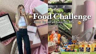 Food Challenge 🥪🧃Ich esse einen Tag nur reduzierte Lebensmittel?! 🤯