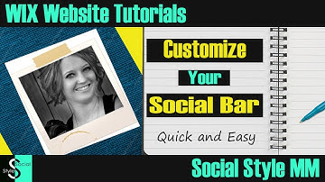 How to customize the social bar on Wix.com