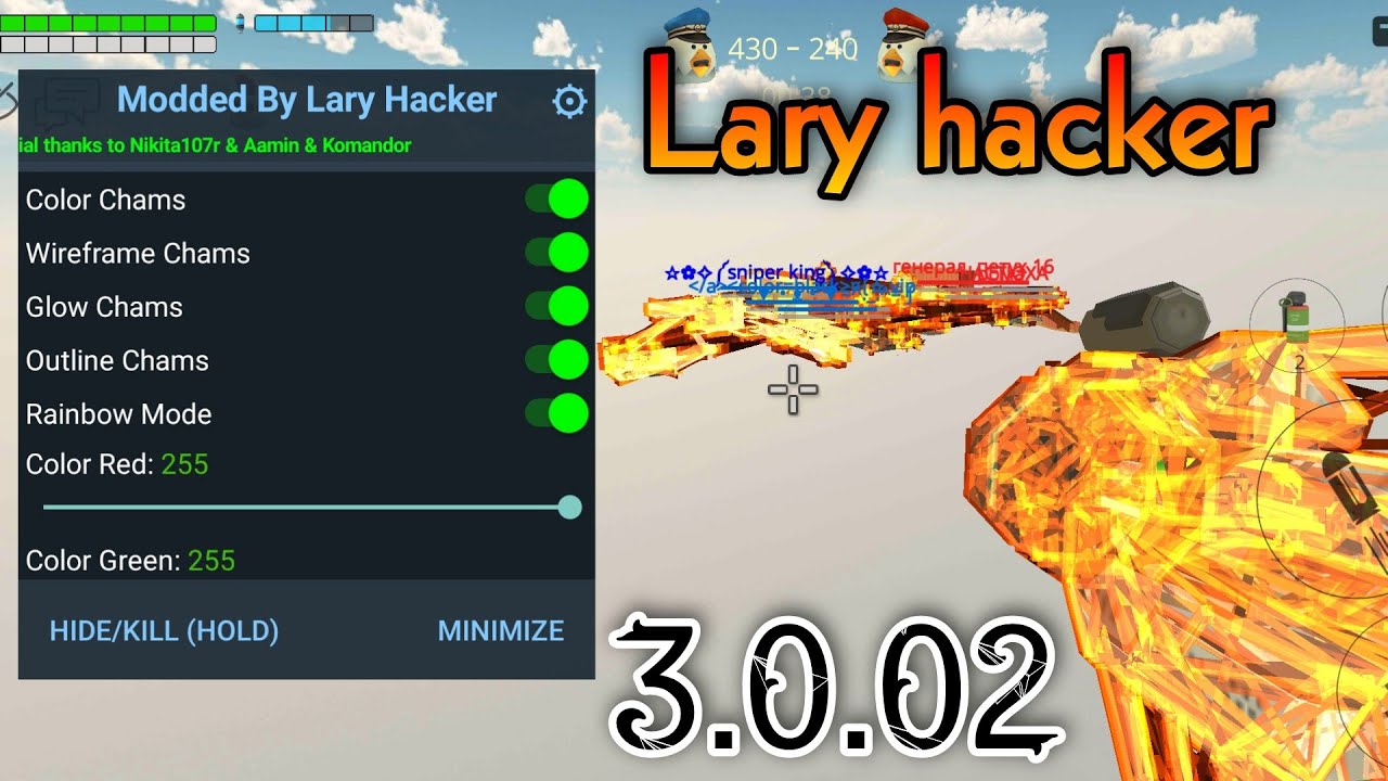 Chicken Gun Mod Menu by Larry Hacker download v3.4.0 APK for Android for  Free
