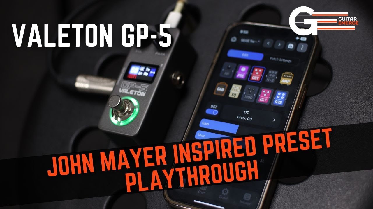 Valeton GP5 (пресет в стиле Джона Майера — Fender Twin)