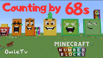 Counting by 68s Song Numberblocks Minecraft | Learn to Count | Skip Counting Song