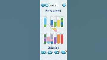 water sort puzzle game level 131 #shorts
