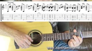 How to play Don&#39;t Want To Know by John Martyn - guitar  TAB lesson/tutorial