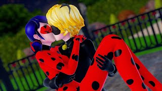 【MMD Miraculous】Kiss Compilation ♥ (Ladybug x Chat Noir / Adrienette)【60fps】
