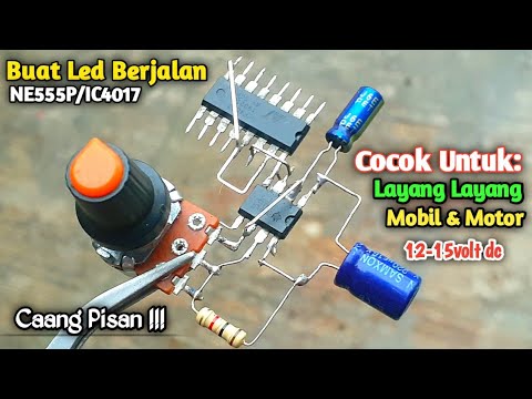 Simple !! Cara Membuat running LED strip 12volt Super terang || ic 4017 ...