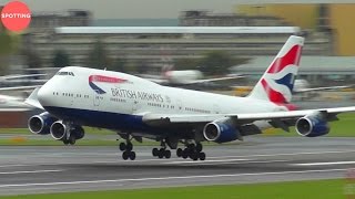 Amazing Plane Spotting at London Heathrow | 45 mins w/ Stunning HD Heavies!