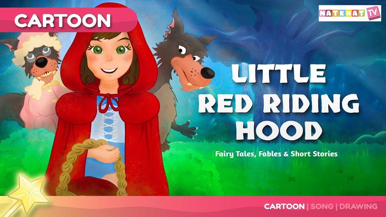Red Riding Hood Rhyme Little Red Riding hood | Tale and Rhymes | बच्चों की नयी हिंदी कहानियाँ ...