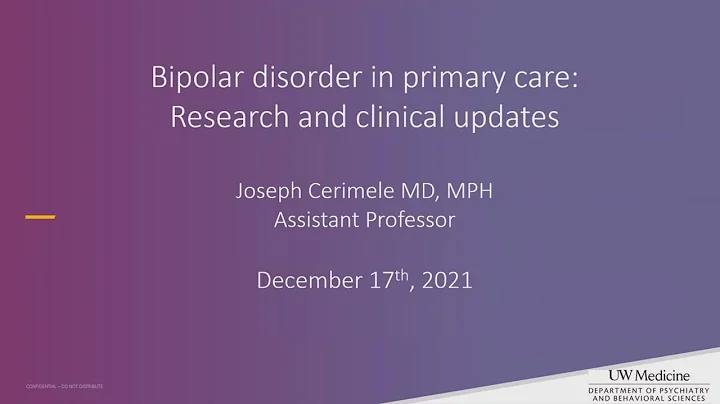Bipolar Disorder in Primary Care: Research and Cli...