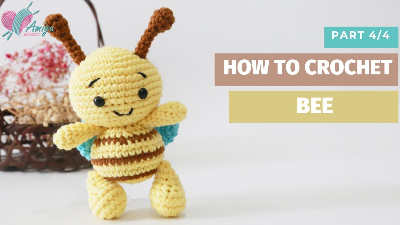 #209 | Amigurumi Bee Crochet Pattern (4/4) | How To Crochet Amigurumi Animal | AmiguWorld