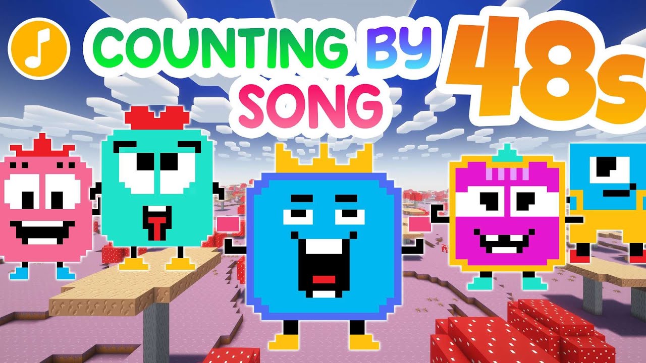 Песня про счёт по 48 | Песни про счёт по цифрам Minecraft Numberblocks | Песни про счёт по буквам...