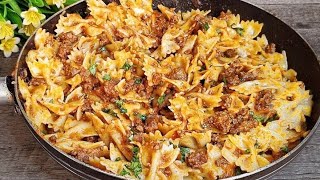 Easy 15 minutes dinner recipe,pasta and ground beef