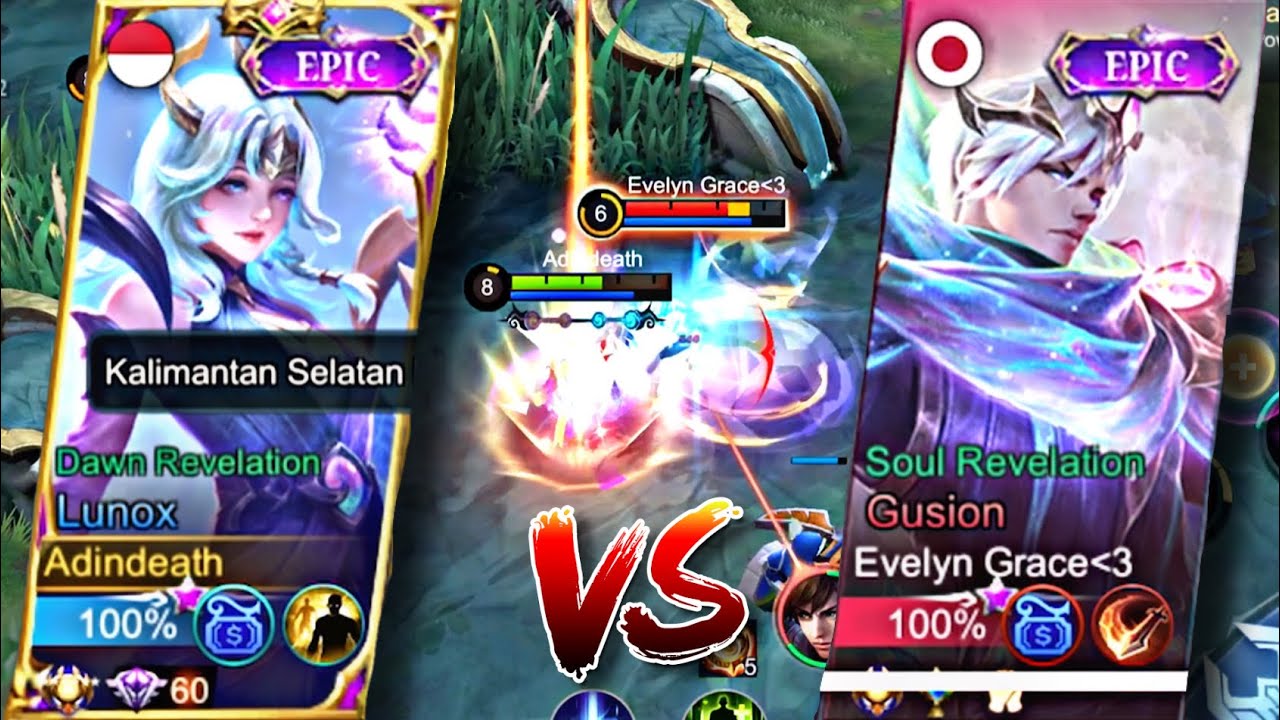 LUNOX DAWN REVELATION VS GUSION SOUL REVELATION DI MIDLANE!!! - YouTube