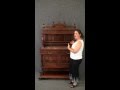 15-256 Antique French Renaissance Marble-Top Server Sideboard 15-256 Antique French Renaissance Marble-Top Server Sideboard