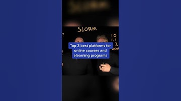 Top 3 best online platforms for online courses and eLearning programs #shorts
