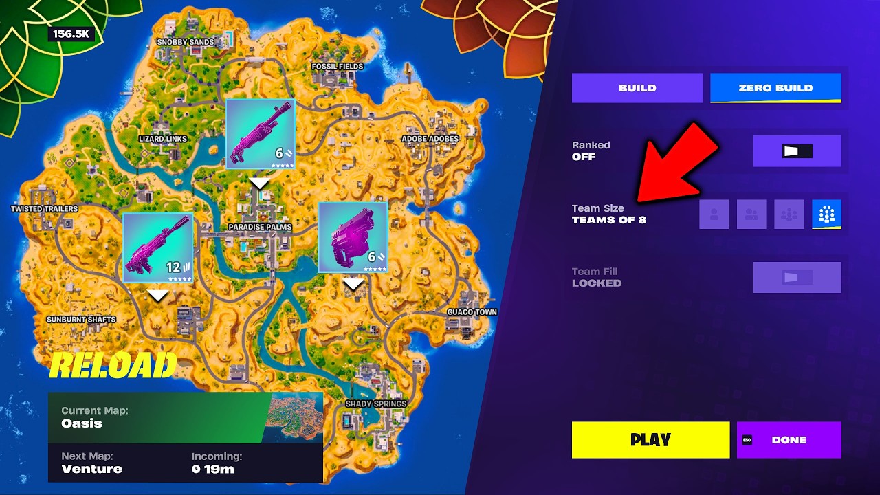 The NEW HUGE FORTNITE RELOAD Update! (Teams of 8)