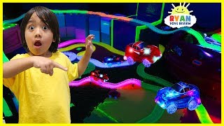 magic tracks remote control toy cars challenge as seen on tv toys unboxing