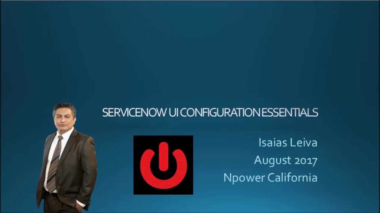 SERVICENOW 1.1- UI Configuration Essentials UI16 - YouTube