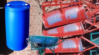 How plastic drum Wheelbarrows Are Made Easily Local Factory mades 100 Of Wheelbarrows in few minutes