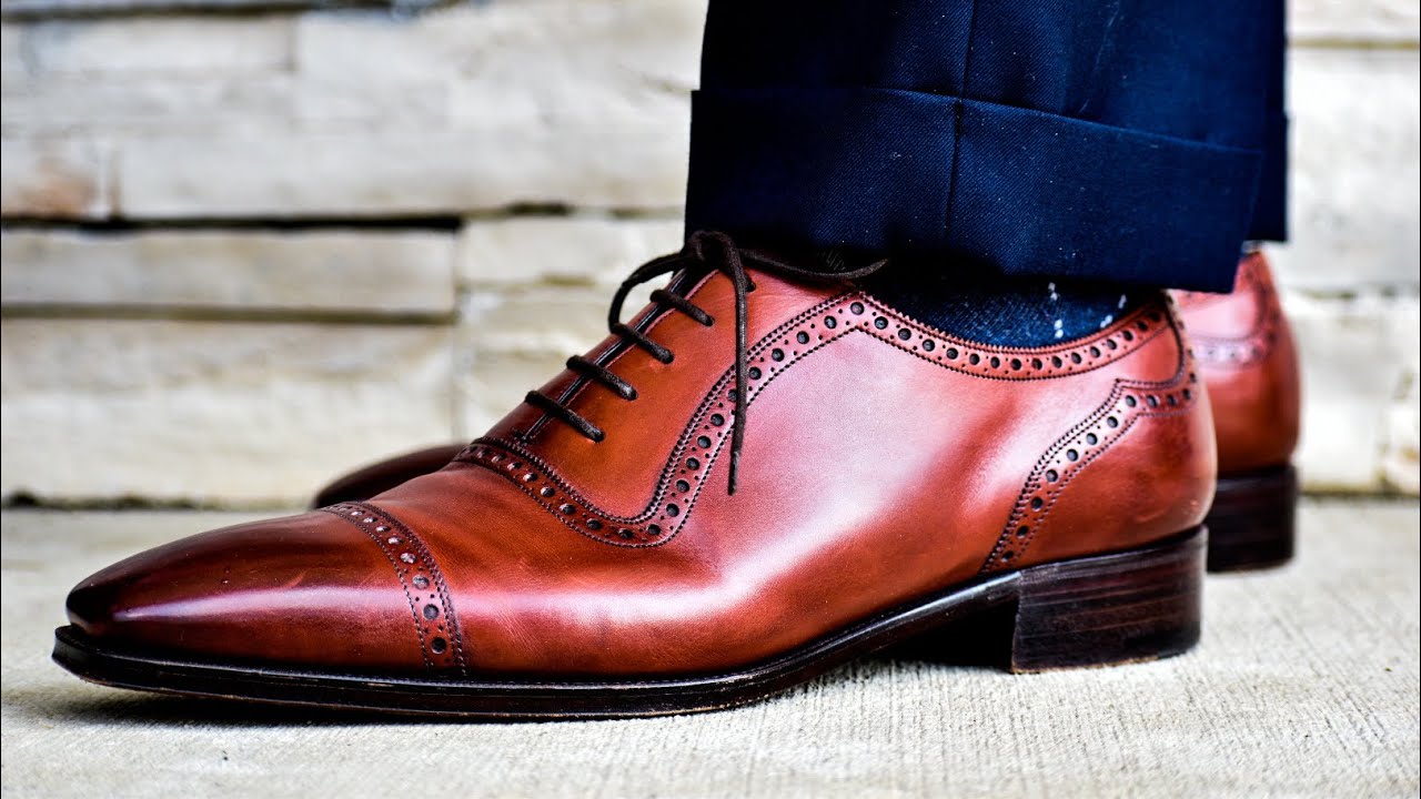 My Favorite Oxfords: England Part 2… Chisel Toe Cap Toes - YouTube