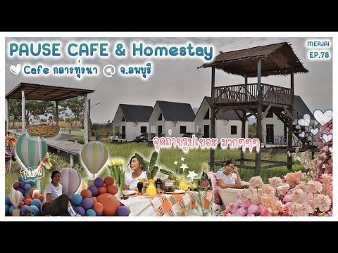 MERJAI.78 คาเฟ่กลางทุ่ง PAUSE CAFE & HOMSTAY ลพบุรี | LOPBURI THAILAND