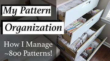 How I Organize My Sewing Patterns | Managing My Sewing Pattern Stash!