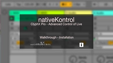 nativeKONTROL - ClyphX Pro - Installation