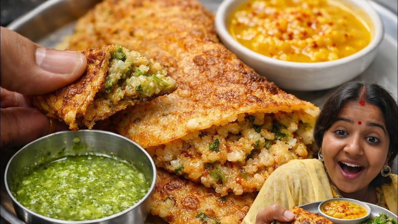  10 मिनट में इंस्टेंट क्रिस्पी डोसा | आम की चटनी के साथ बचे हुए पोहे से बनाएं करारा डोसा | 