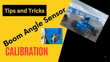 boom angle sensor calibration