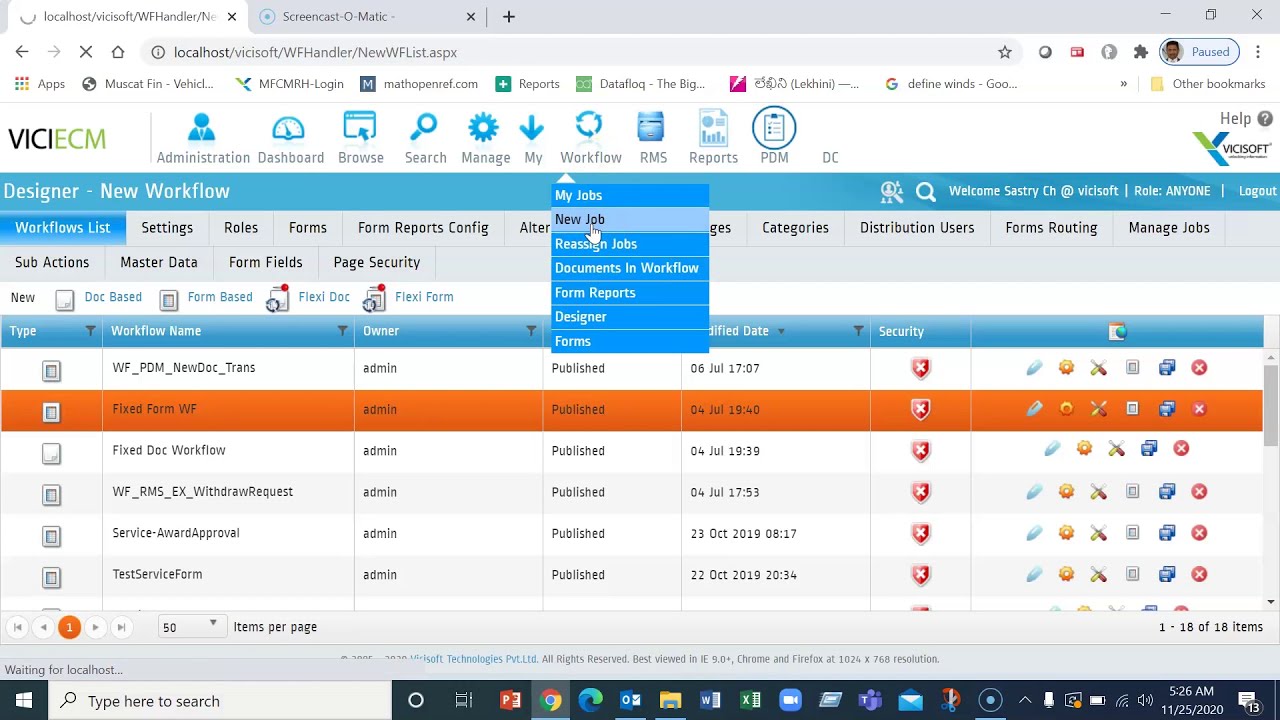 ViciECM Workflow Module Demo - YouTube