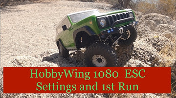 HobbyWing 1080 Brushed Crawler ESC Settings - Redcat Gen 8 V2 1st Run