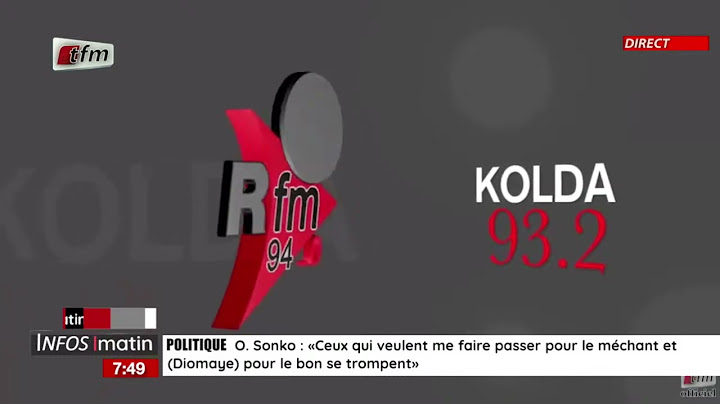 l´invite de la rfm matin | Mayo Sall SECK, Association des familles d´enfants atteints de paralysie