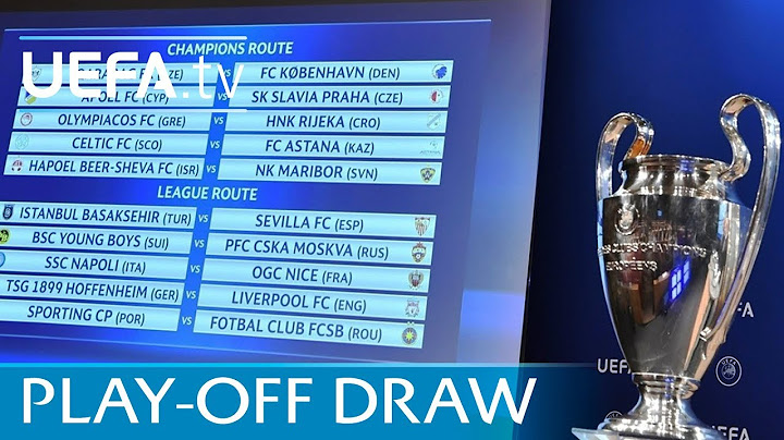 UEFA Champions League play-off round draw
