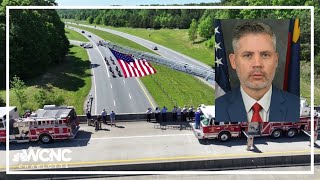 Procession held for Alden Elliott, killed in the line of duty in Charlotte