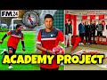 Nouveau concept  academy project  exprience football manager 24