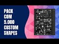 Pack com 5.000 custom shapes para photoshop